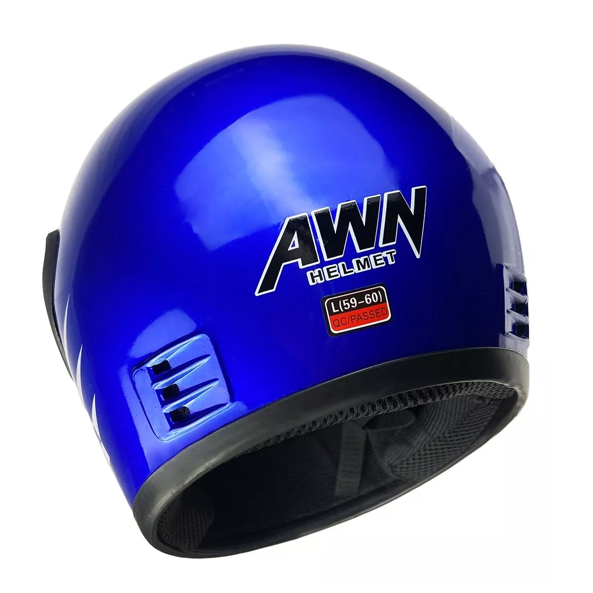 Casco Para Motocicleta Con Visor Protector Azul L