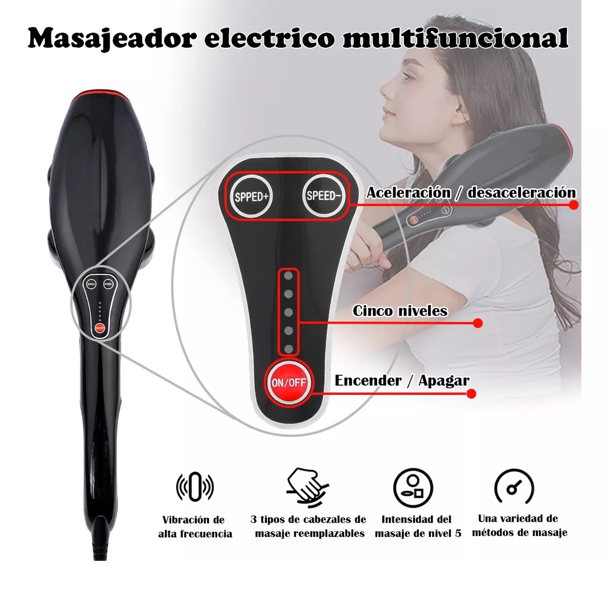 Masajeadores Eléctricos, Pistola De Masaje Maquina De Masaje