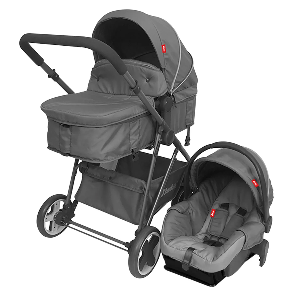 Carriola DBebe Travel System Queen Gris.
