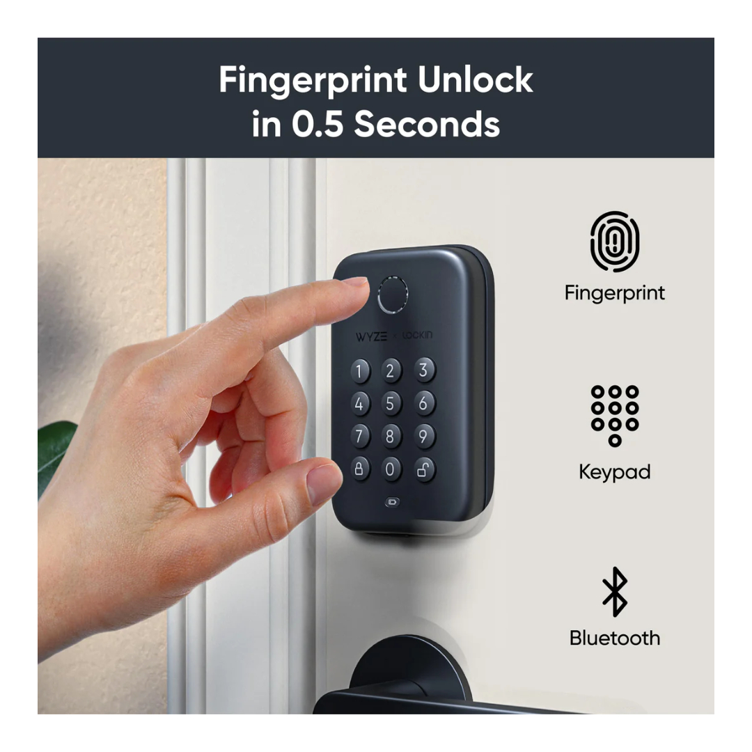 Wyze Lock Bolt - Sistema de Teclado y Cerradura Inteligente con Bloqueo Automático