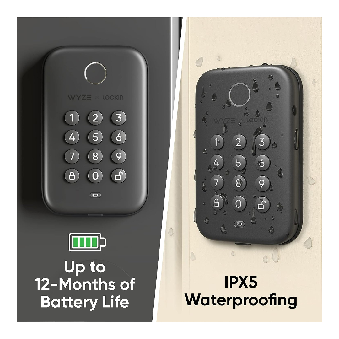 Wyze Lock Bolt - Sistema de Teclado y Cerradura Inteligente con Bloqueo Automático