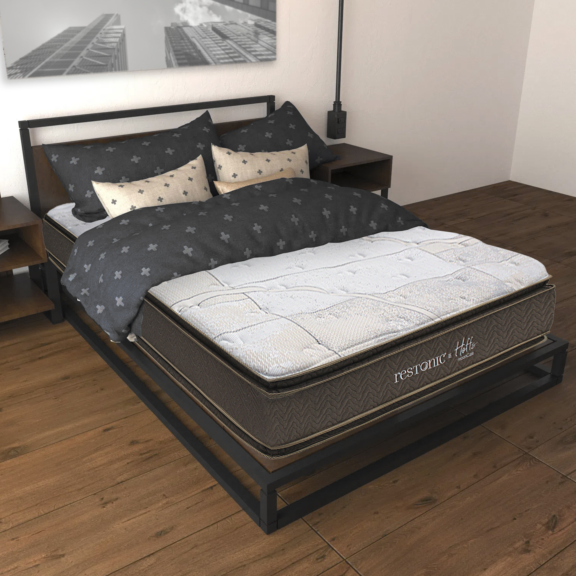 Colchón Restonic Tamaño Queen Size Modelo Hoffs