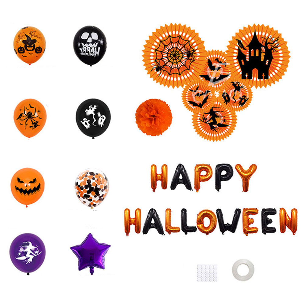 Kit de decoración de Halloween Suministros para cumpleaños