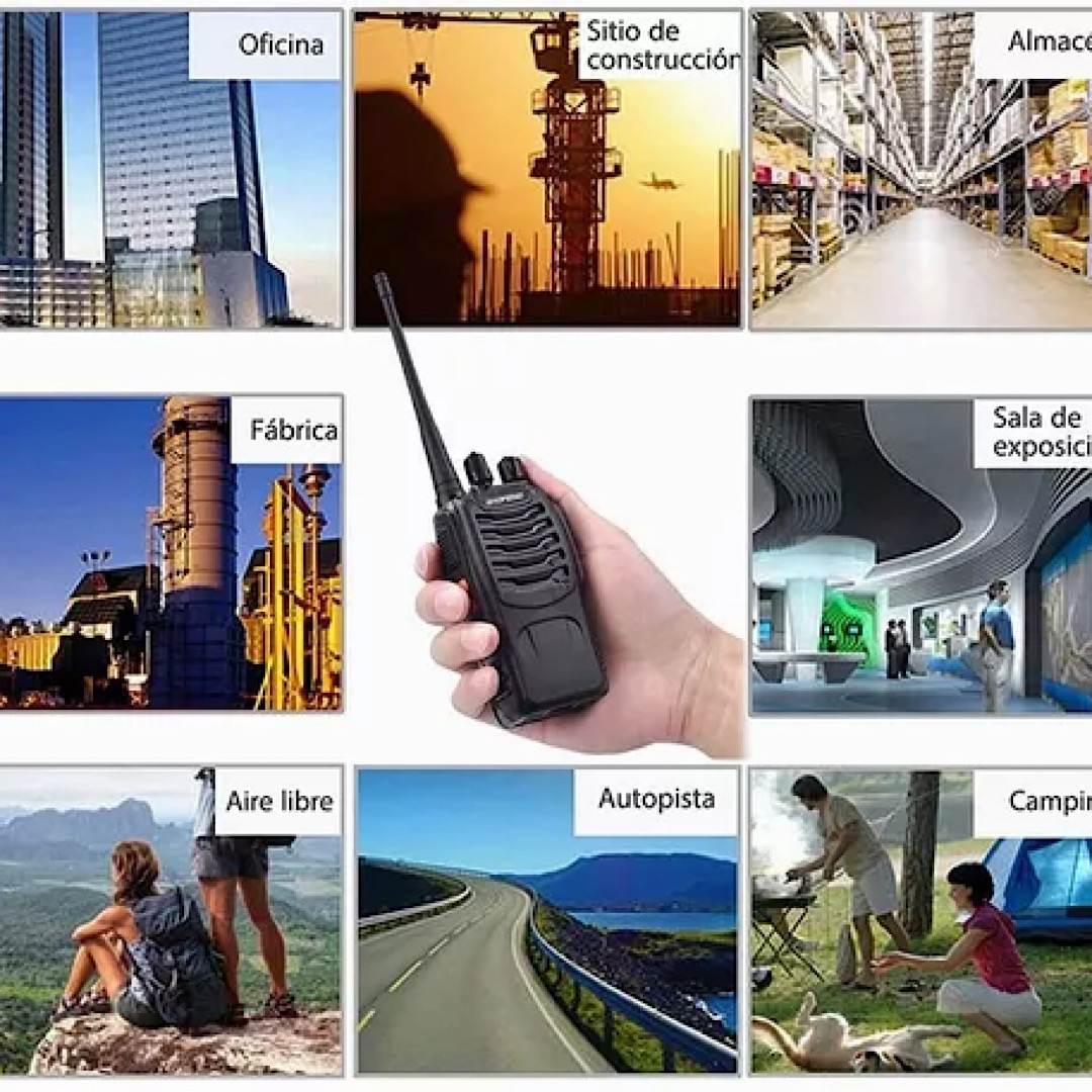 2 Radios Baofeng Bf-888s Uhf Con Manos Libres Set-2