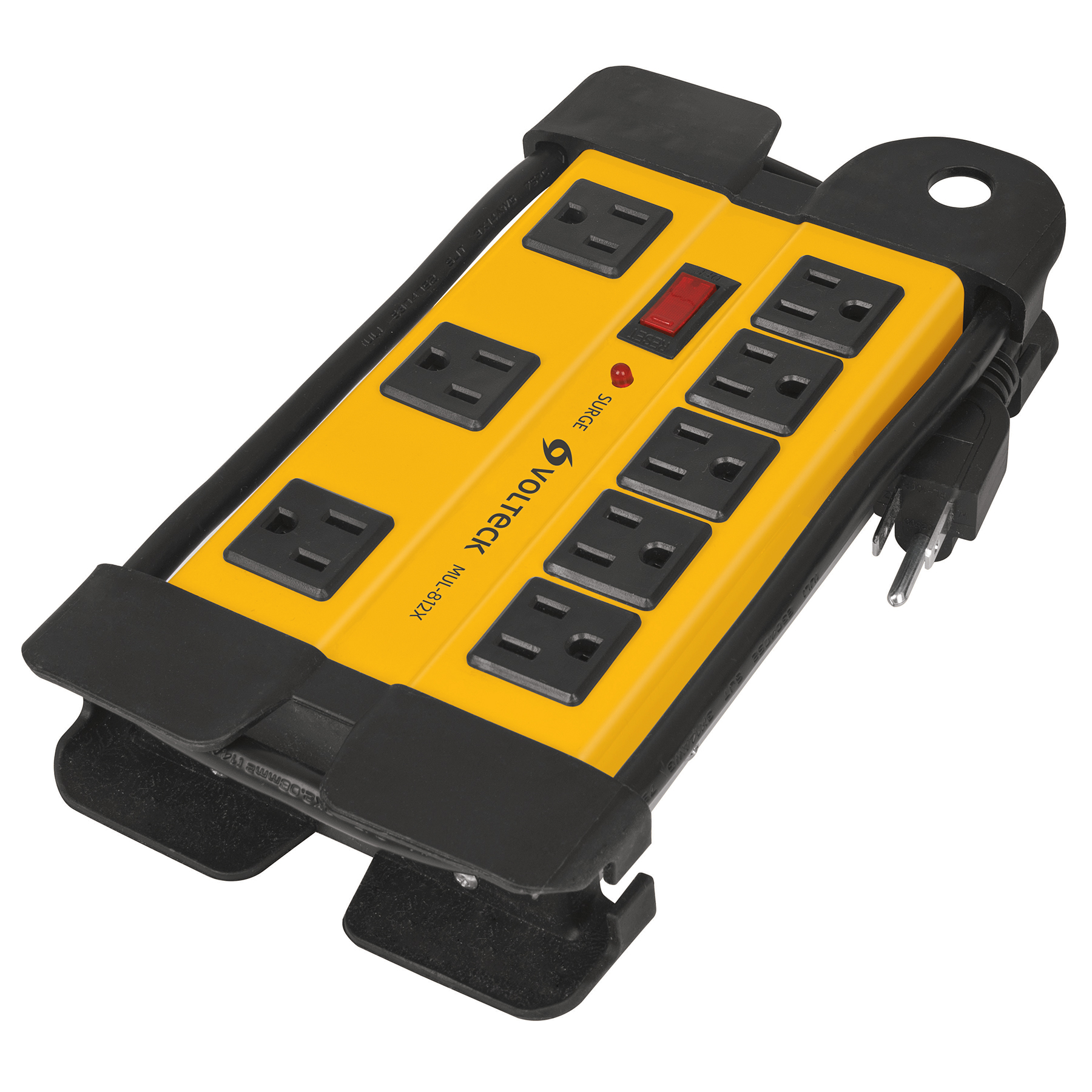 MULTI-CONTACTO 14 AWG INDUSTRIAL SUPRESOR DE PICOS 8 ENTRADAS VOLTECK 48188