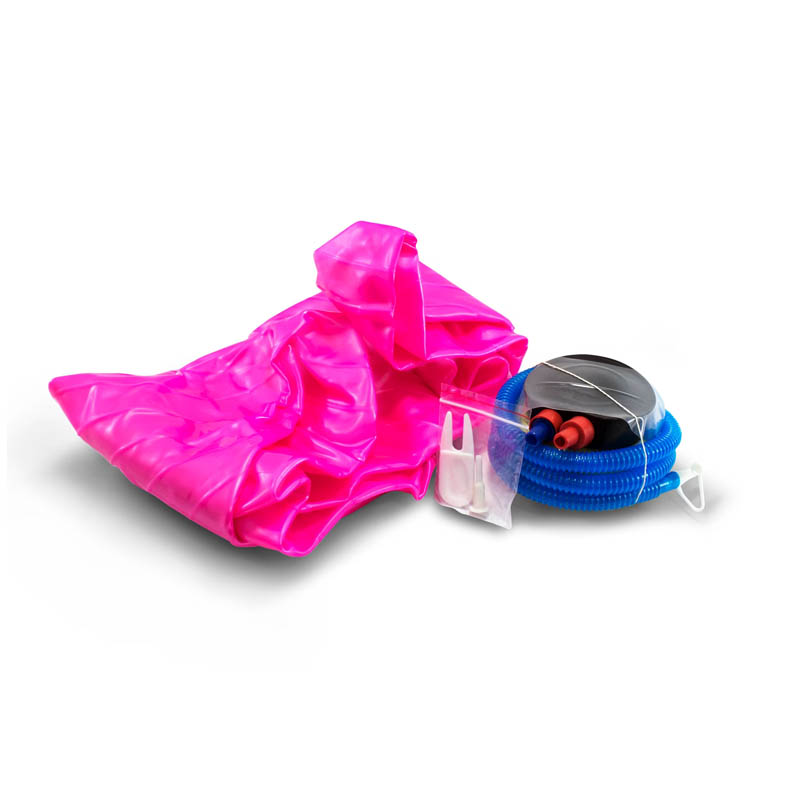 Pelota de Yoga 75cm Pelota Pilates Ejercicio Crossfit Color Rosa Con Bomba