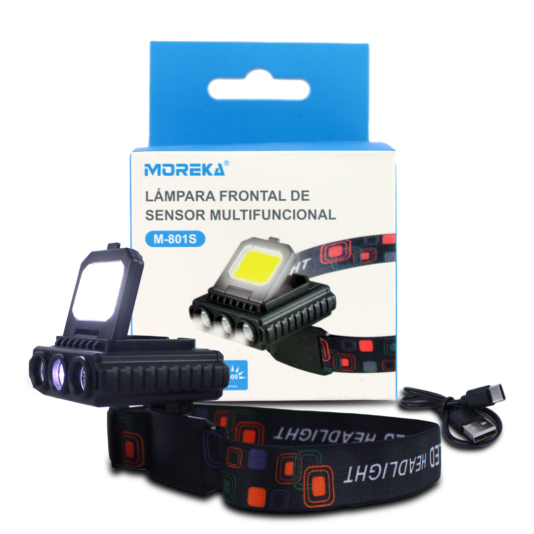 Lampara Frontal De Sensor Multifuncional Moreka M-801s