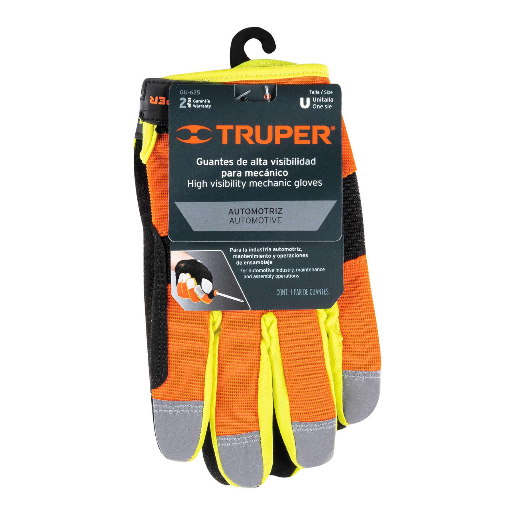 GUANTES PARA MECÁNICO, ALTA VISIBILIDAD, TRUPER 10849