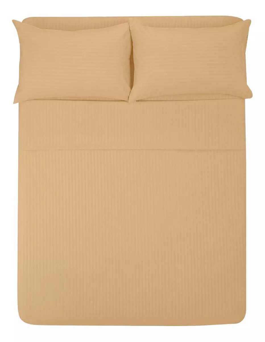 Sábanas Matrimoniales 1800 Hilos Ultra Suaves de Microfibra Color Café Camel