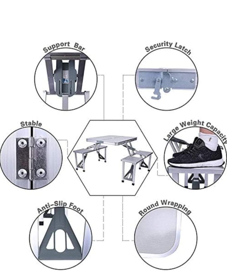 MESA PLEGABLE PORTAFOLIO CAMPING