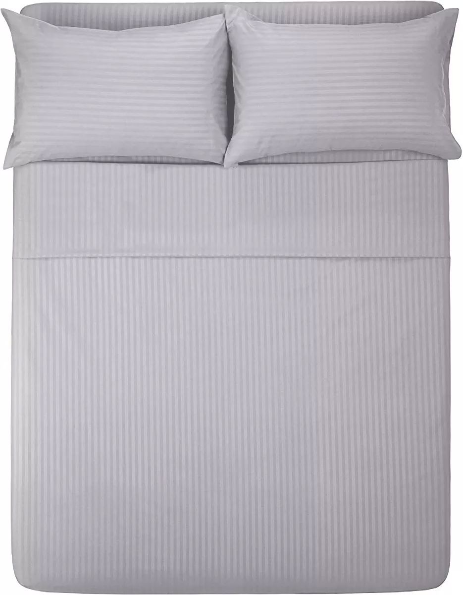 Sábanas Matrimoniales 1800 Hilos Ultra Suaves de Microfibra Color Gris Claro