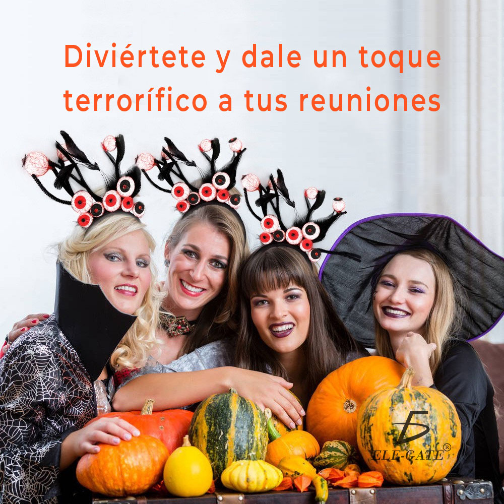 Diademas de Halloween Accesorios Divertidos para Cabello con Temática de Halloween