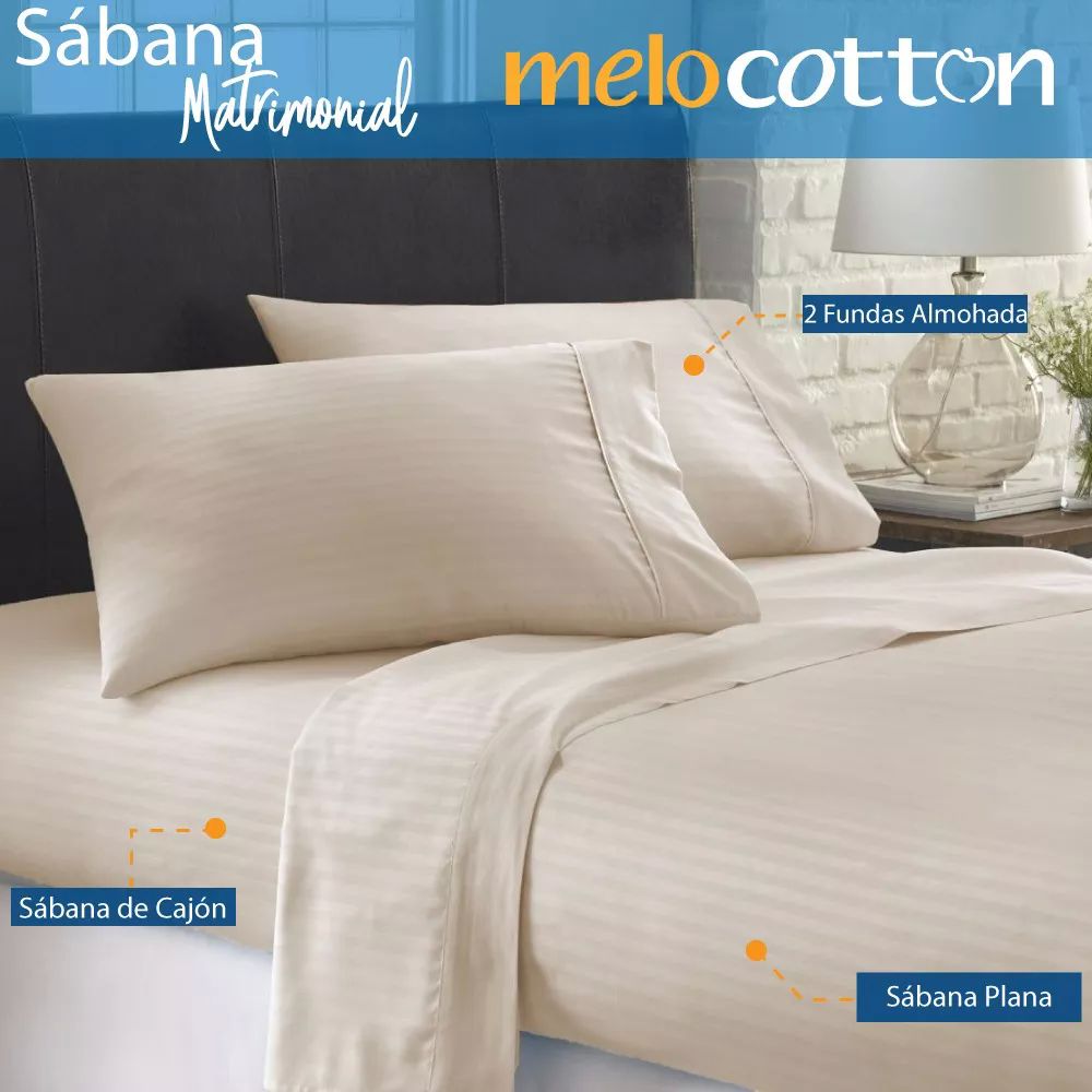 Sábanas Matrimoniales 1800 Hilos Ultra Suaves de Microfibra Color Café Camel