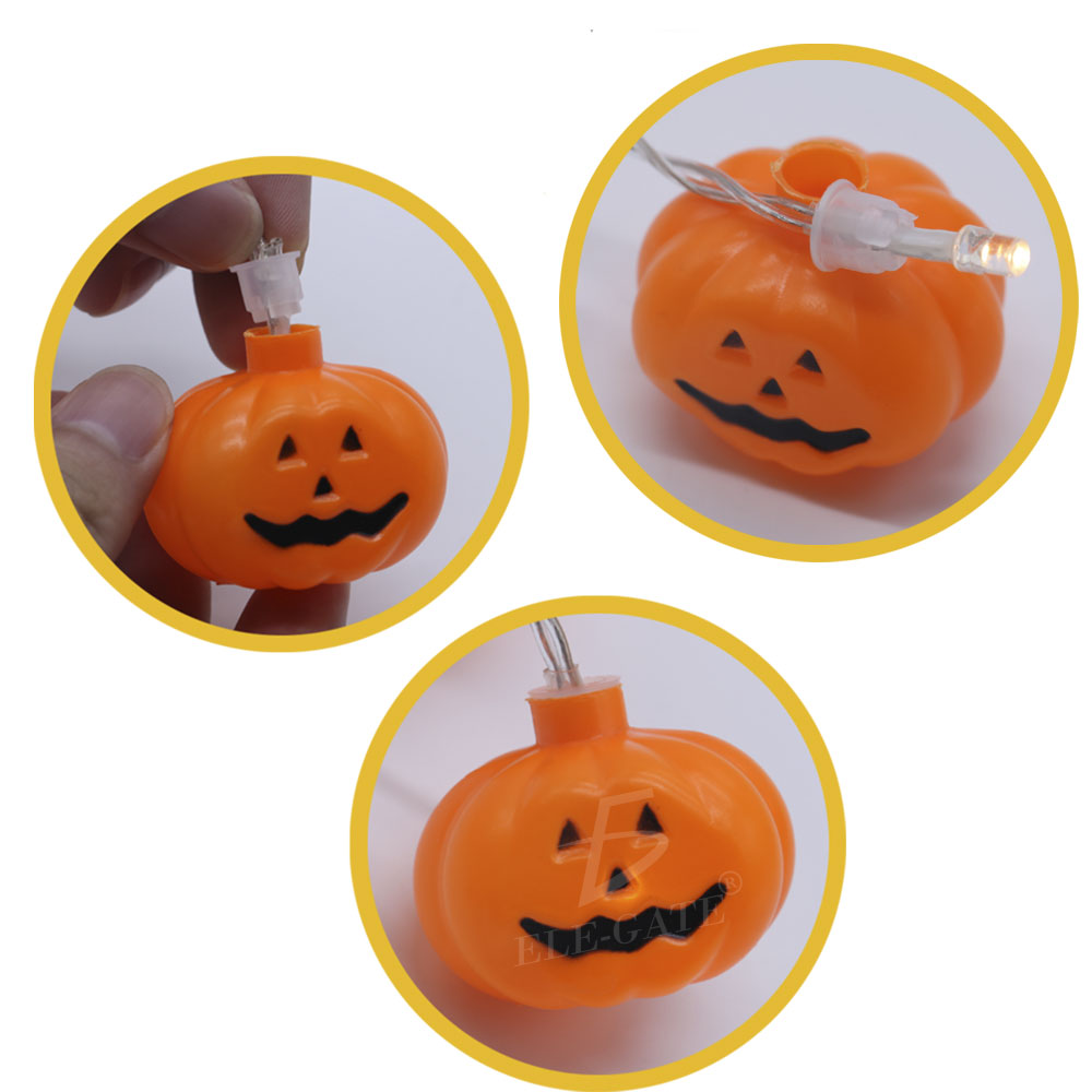 Cadena de Luces LED para Halloween Iluminación Encantadora para Decoración de Calabazas y Fiestas