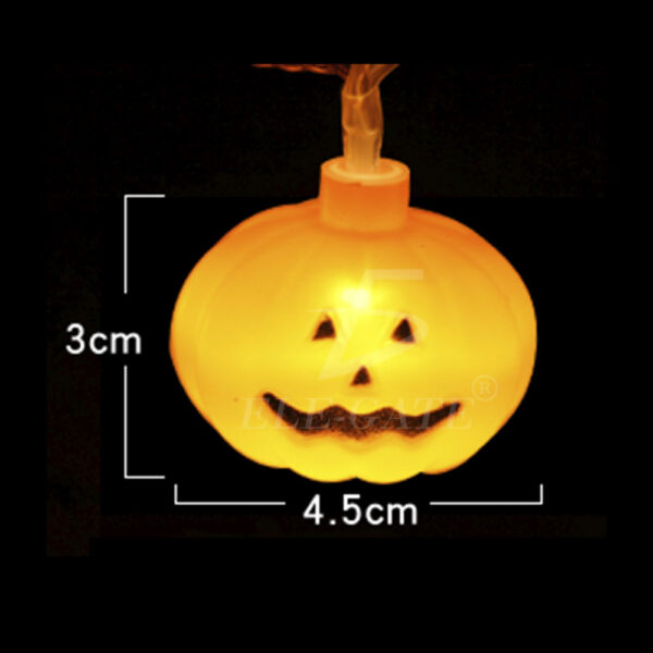 Cadena de Luces LED para Halloween Iluminación Encantadora para Decoración de Calabazas y Fiestas