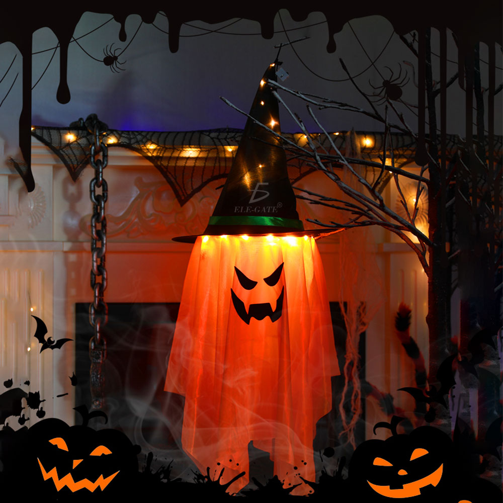 Decoraciones de Halloween al Aire Libre Luces LED de Calabaza Impermeables para un Ambiente Espeluznante y Festivo