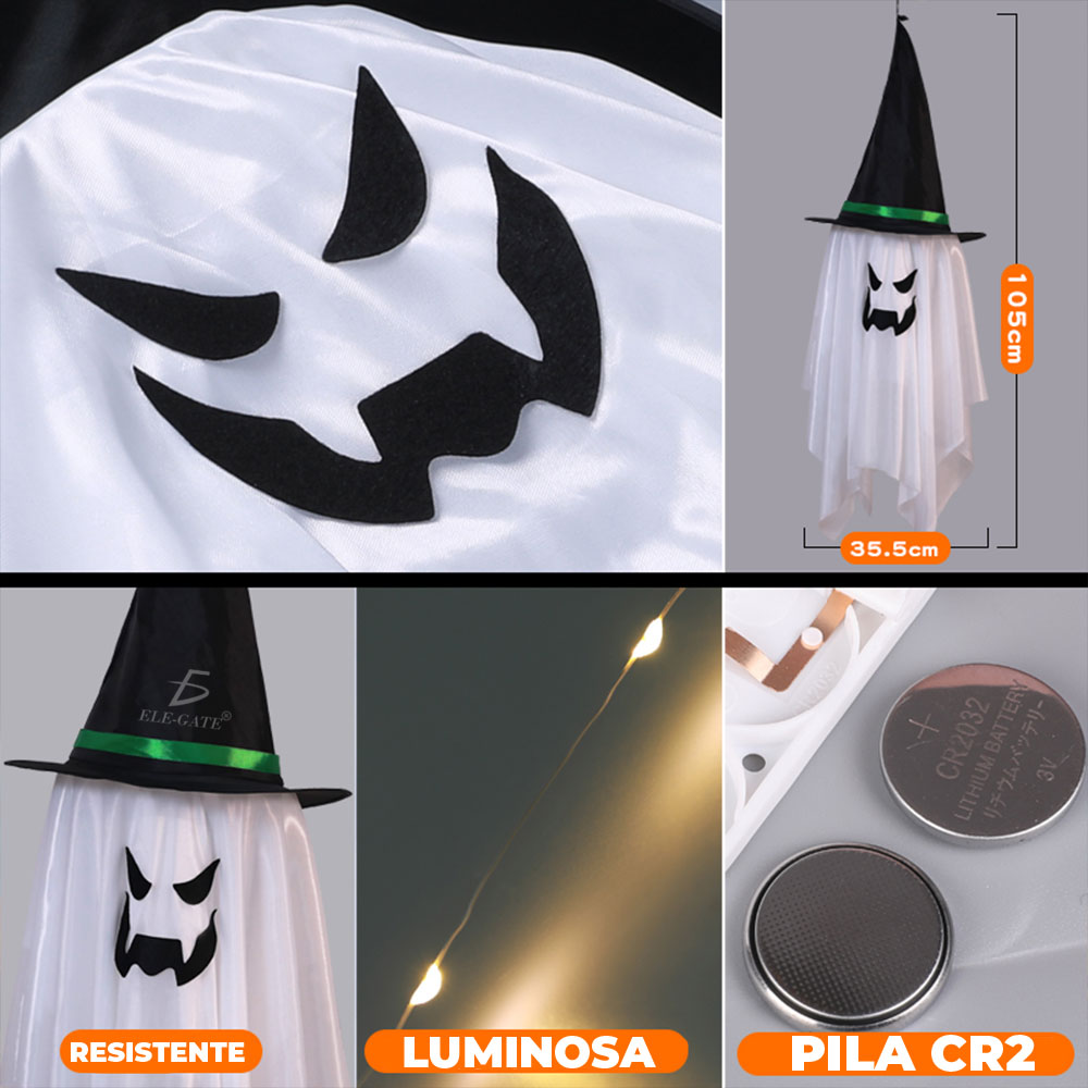 Decoraciones de Halloween al Aire Libre Luces LED de Calabaza Impermeables para un Ambiente Espeluznante y Festivo