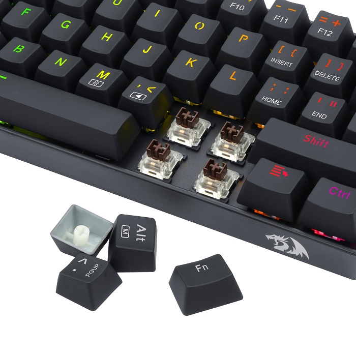 Teclado Redragon Dragonborn Mecanico Switch Brown Alambrico Español K630RGB SP-BROWN