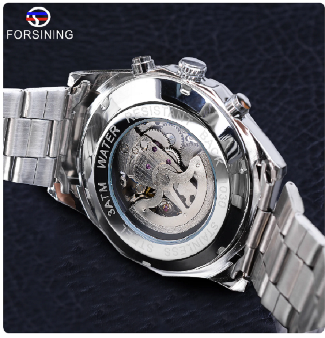 Reloj Mecánico de acero inoxidable 2021 para hombre 