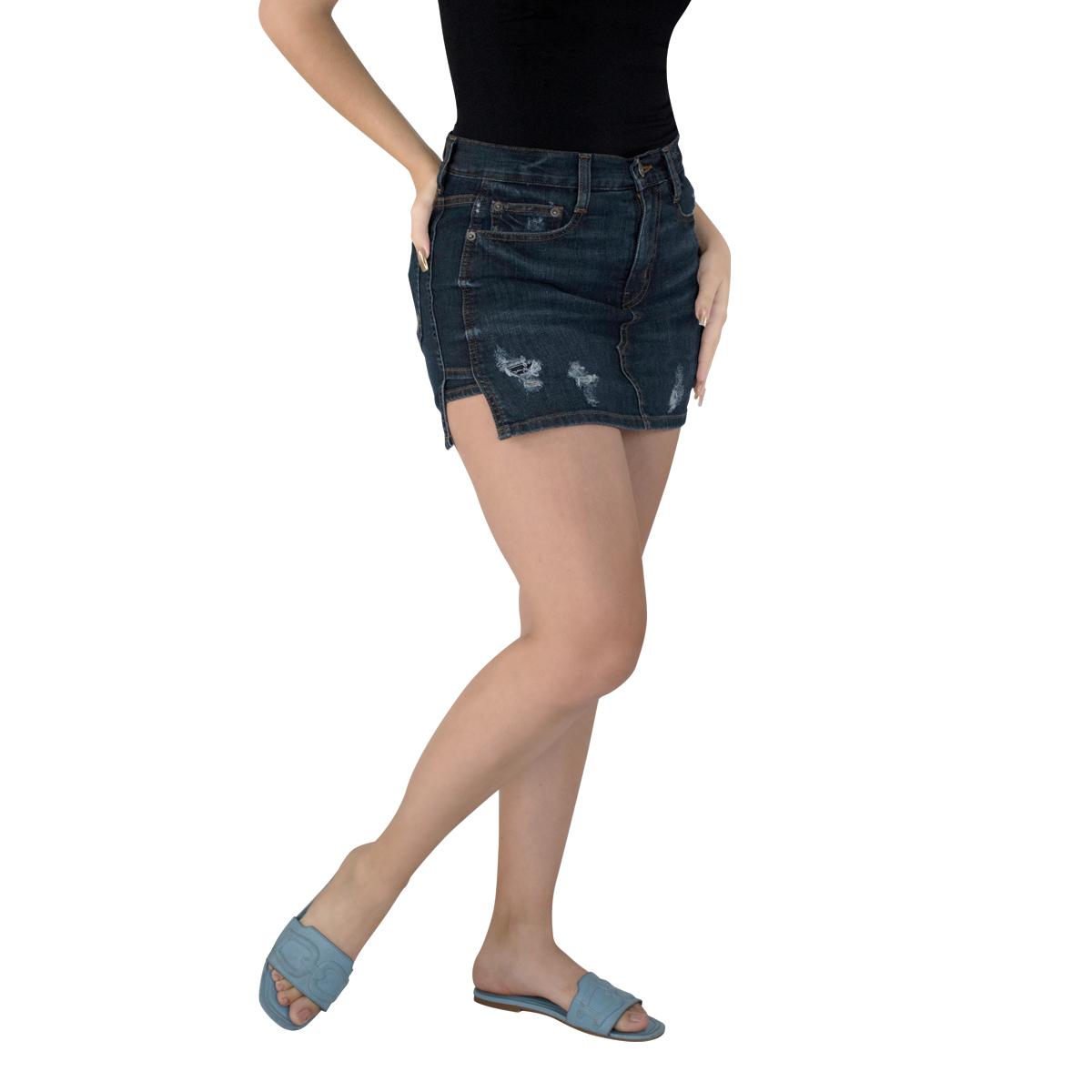 Falda Short Mujer Mezclilla 1417