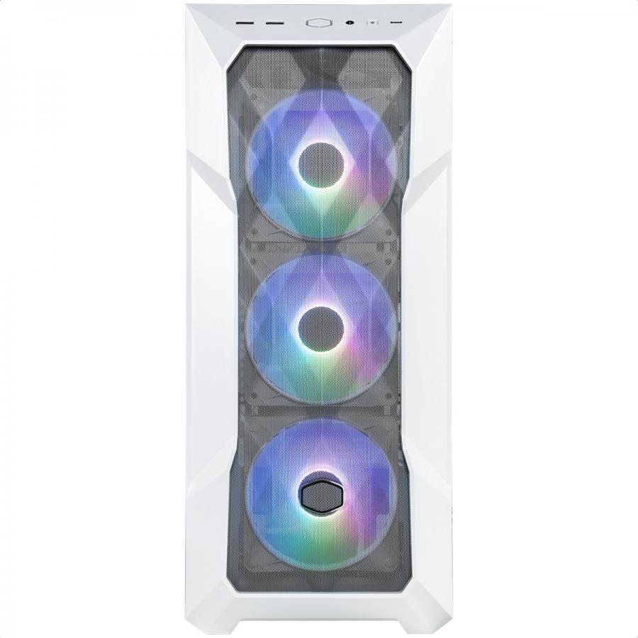 Gabinete Cooler Master MasterBox TD500 Mesh V2 White ARGB USB3 3 Ventiladores Vidrio Templado TD500V2-WGNN-S00