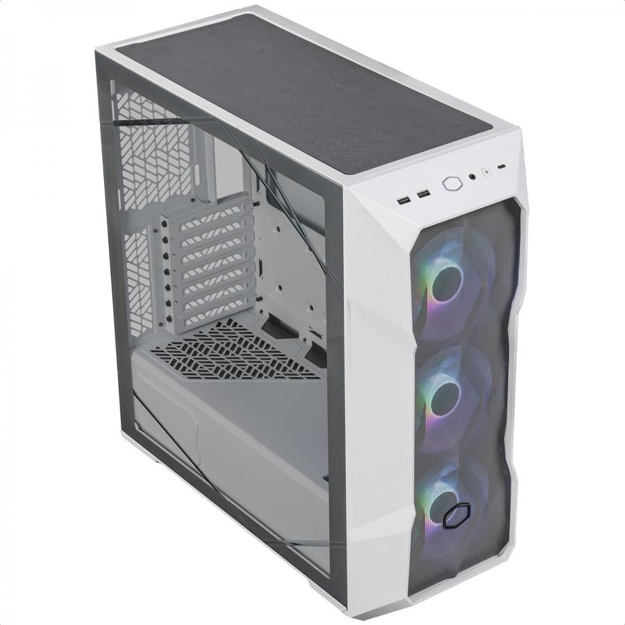 Gabinete Cooler Master MasterBox TD500 Mesh V2 White ARGB USB3 3 Ventiladores Vidrio Templado TD500V2-WGNN-S00