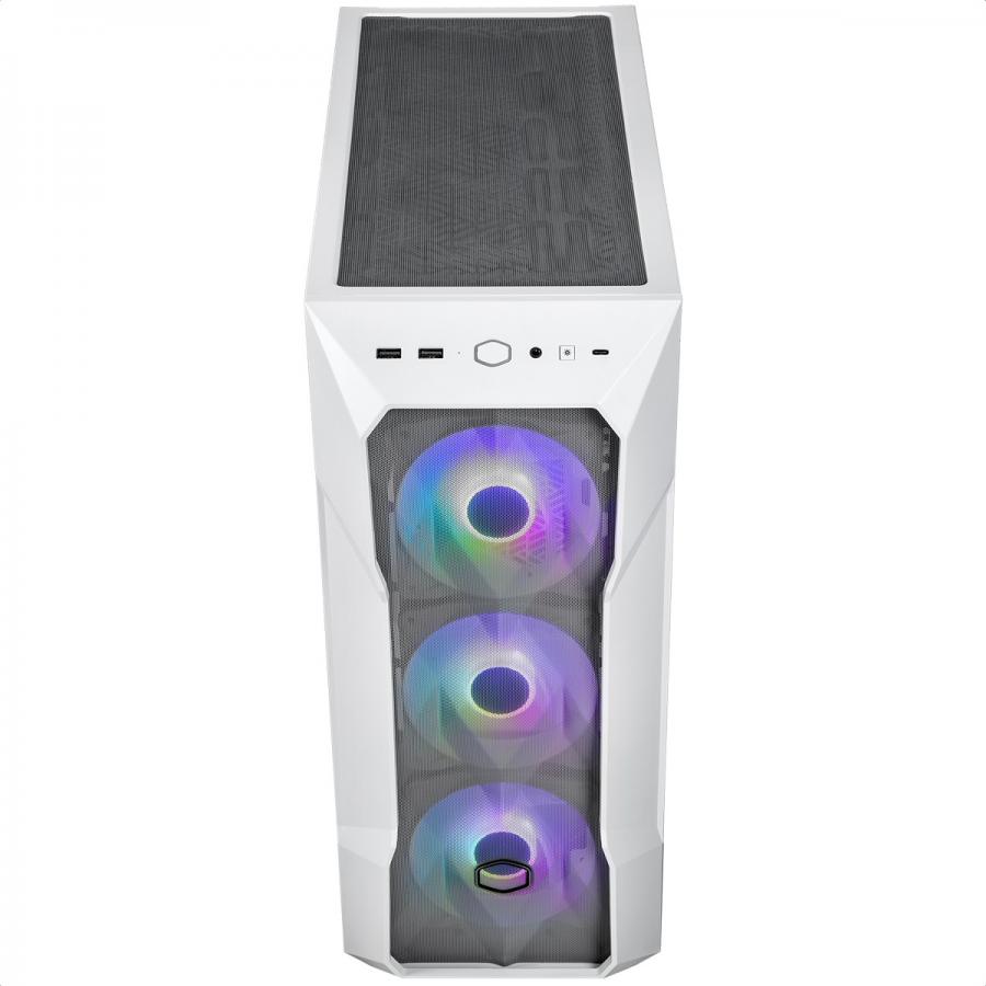 Gabinete Cooler Master MasterBox TD500 Mesh V2 White ARGB USB3 3 Ventiladores Vidrio Templado TD500V2-WGNN-S00