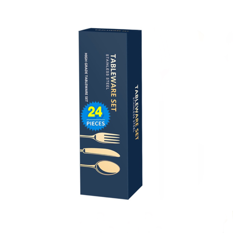 Juego De Cubiertos Acero Inoxidable Dorado Oscuro 24 Piezas