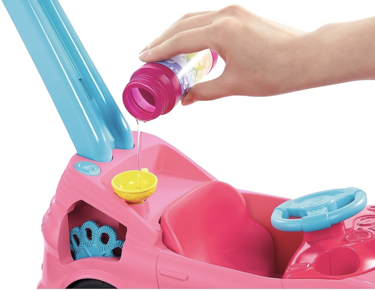 Little Mommy Muñeca Paseo Con Burbujas Con Lindo Auto De Empuje 