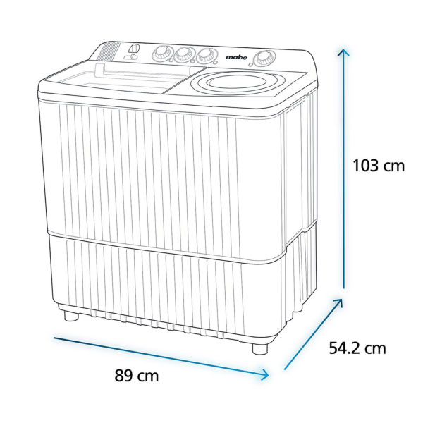 Lavadora Semiautomatica Doble Tina 18KG