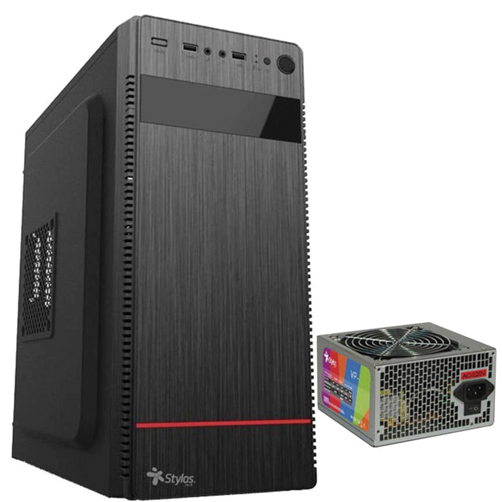 Gabinete Atx Micro Atx Con Fuente De Poder 500w Pc Stylo