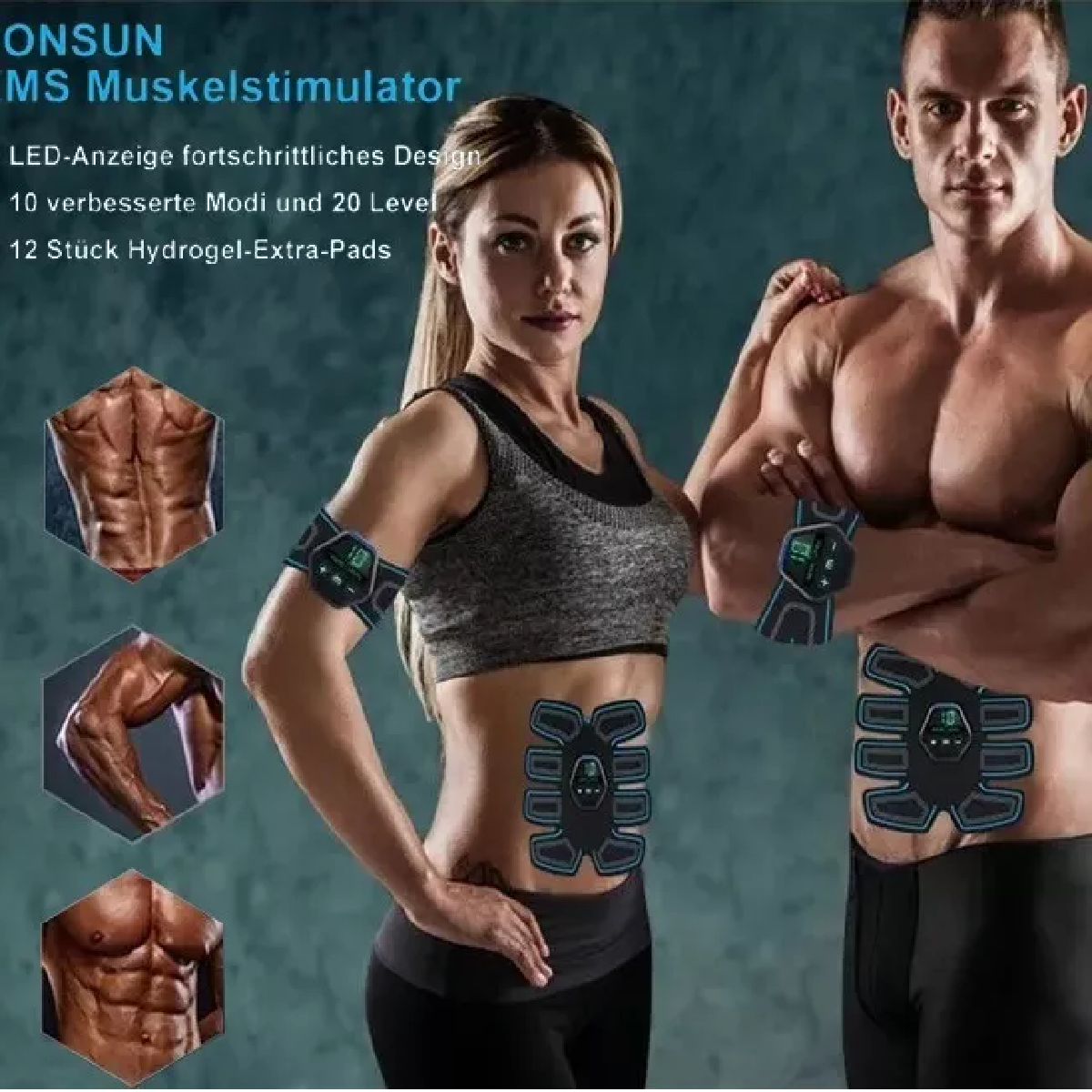 Electroestimulador Muscular Para Quemar Grasa De Abdomen