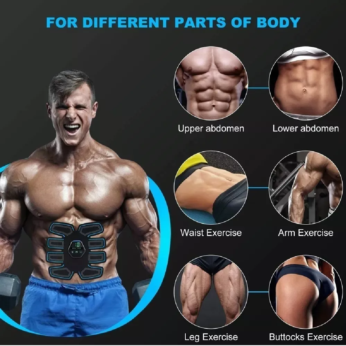 Electroestimulador Muscular Para Quemar Grasa De Abdomen