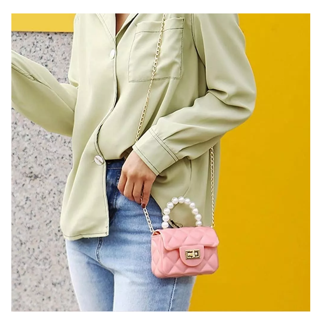Bolso Pequeño Casual Para Mujer Rosa