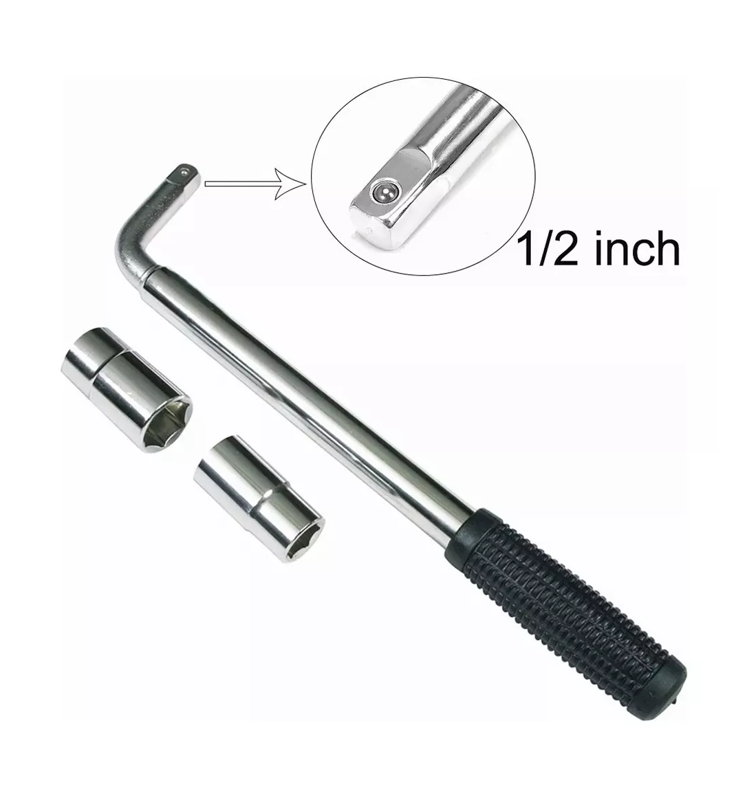 Llave Maneral Con Dados Para Rines rines Extensible 17-19 Mm Plata