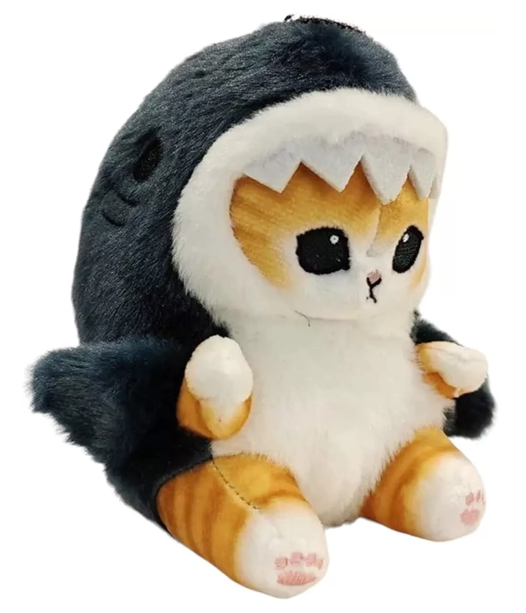 Gato Gatito De Peluche 22cm Negro con cafe