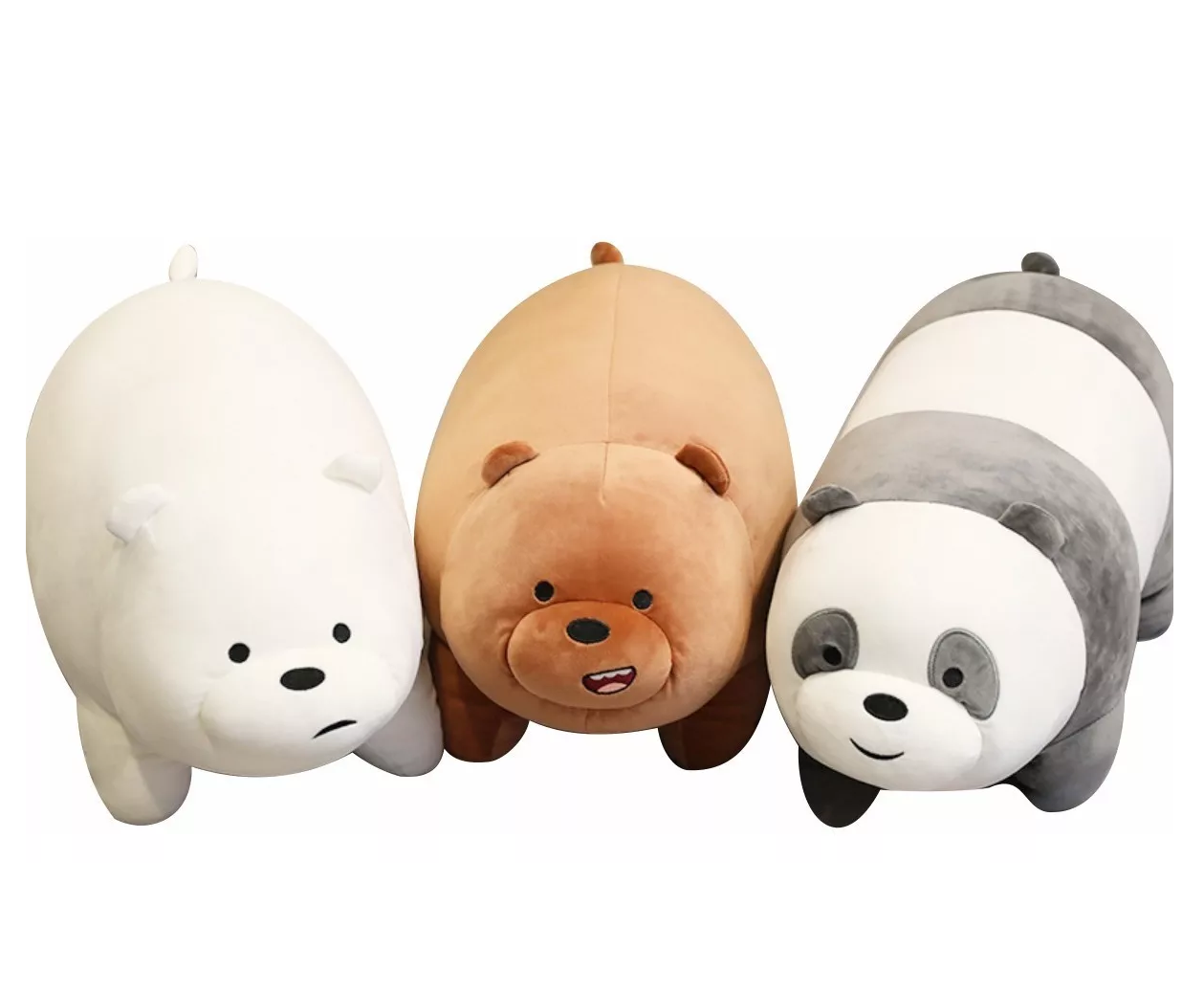 3pcs Osos Escandalosos 30 Cm Pardo, Polar Y Panda