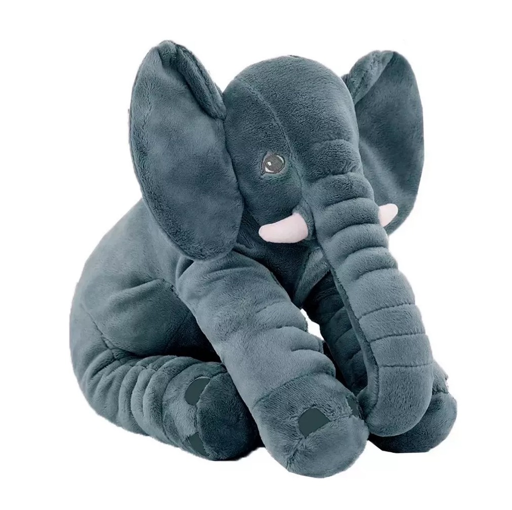 Peluche De Elefante Almohada Gris Oxford 65 cm