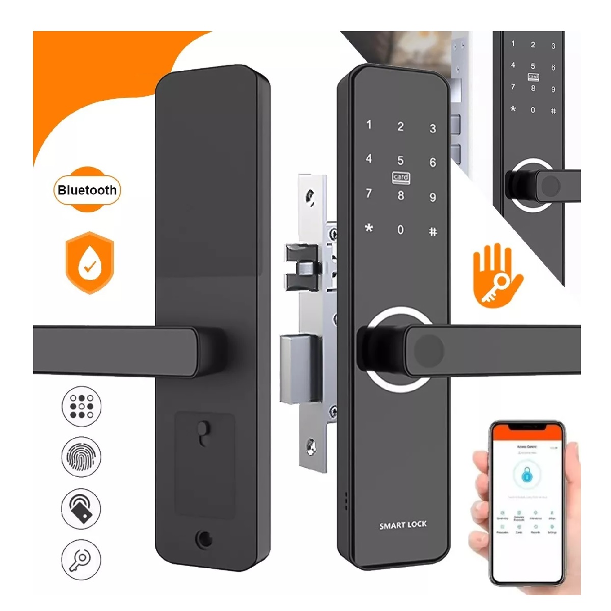 Cerradura Electrónica Inteligente C/lector D/huella Dactilar