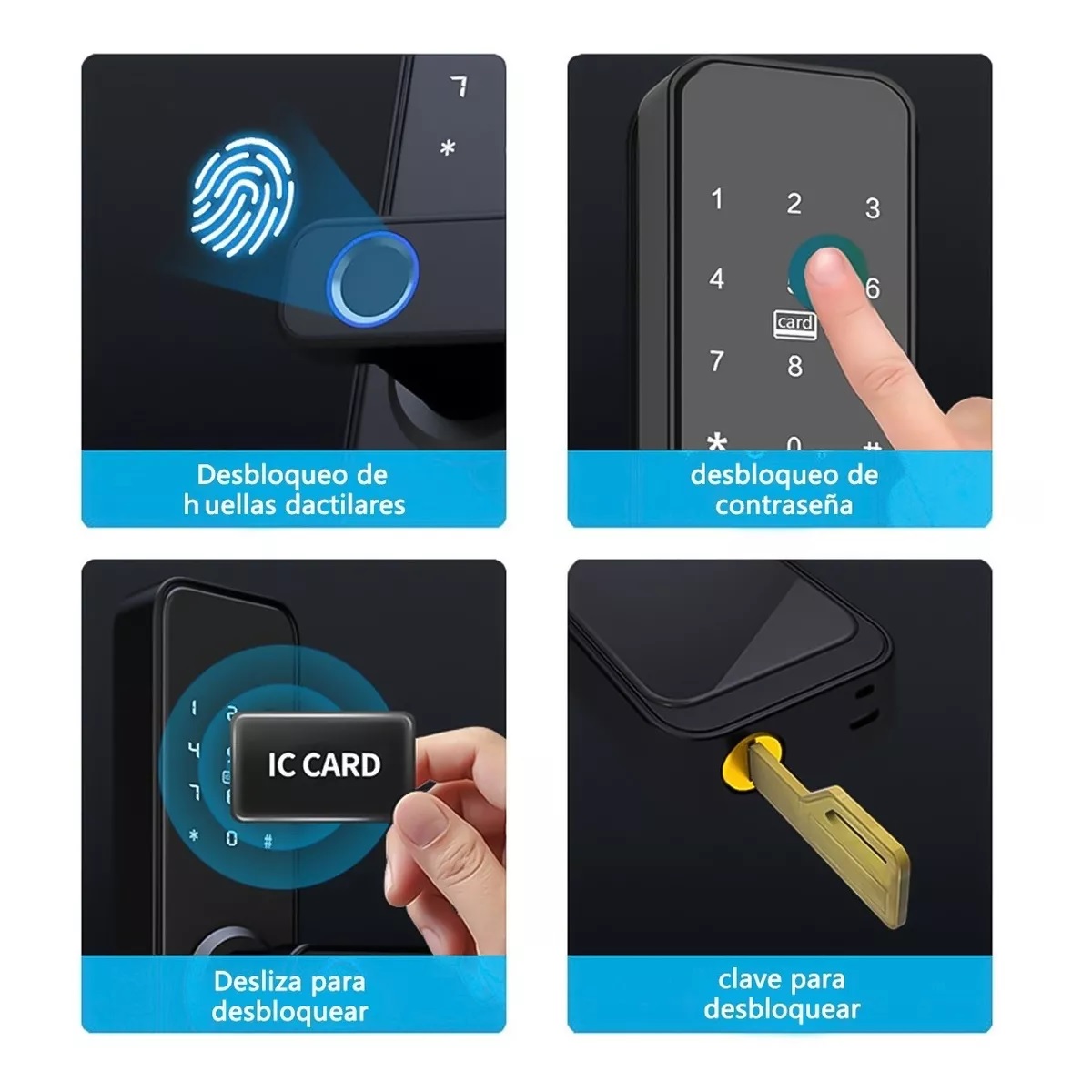 Cerradura Electrónica Inteligente C/lector D/huella Dactilar