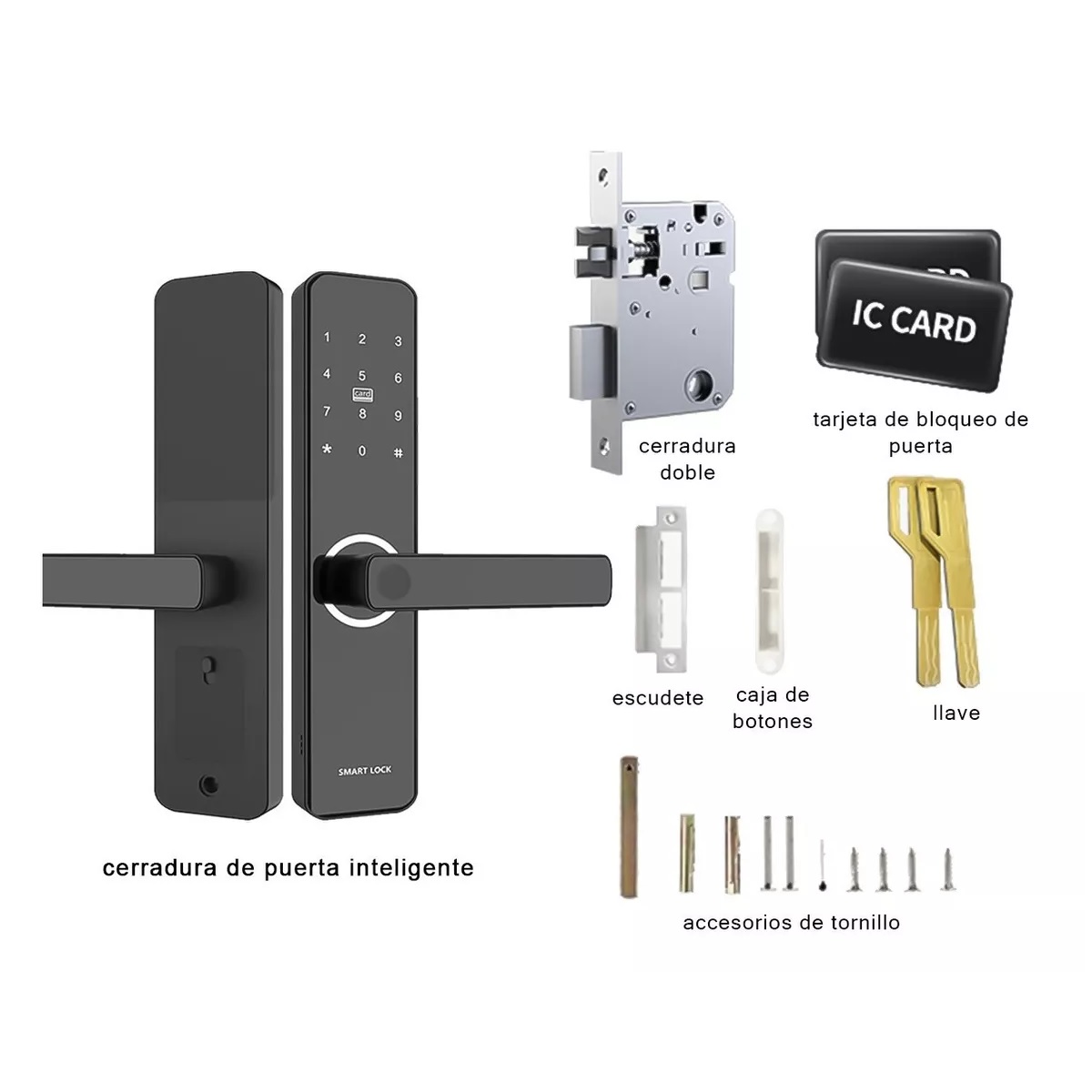Cerradura Electrónica Inteligente C/lector D/huella Dactilar
