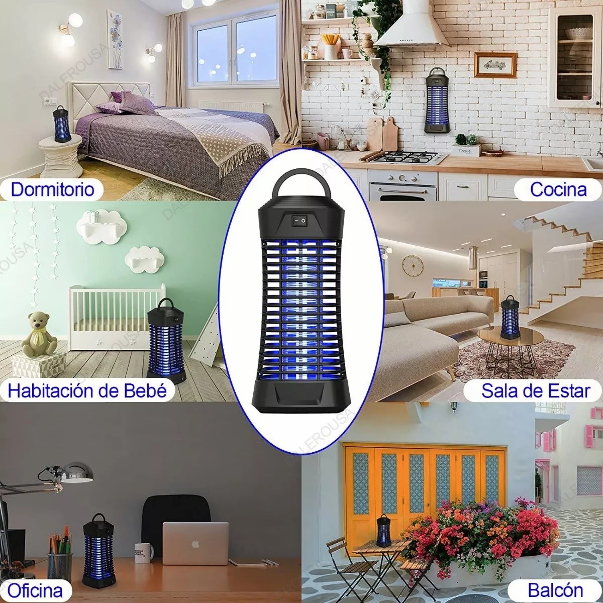 Lámpara Mata Mosquitos Eléctrico 6w Lámpara Antimosquitos