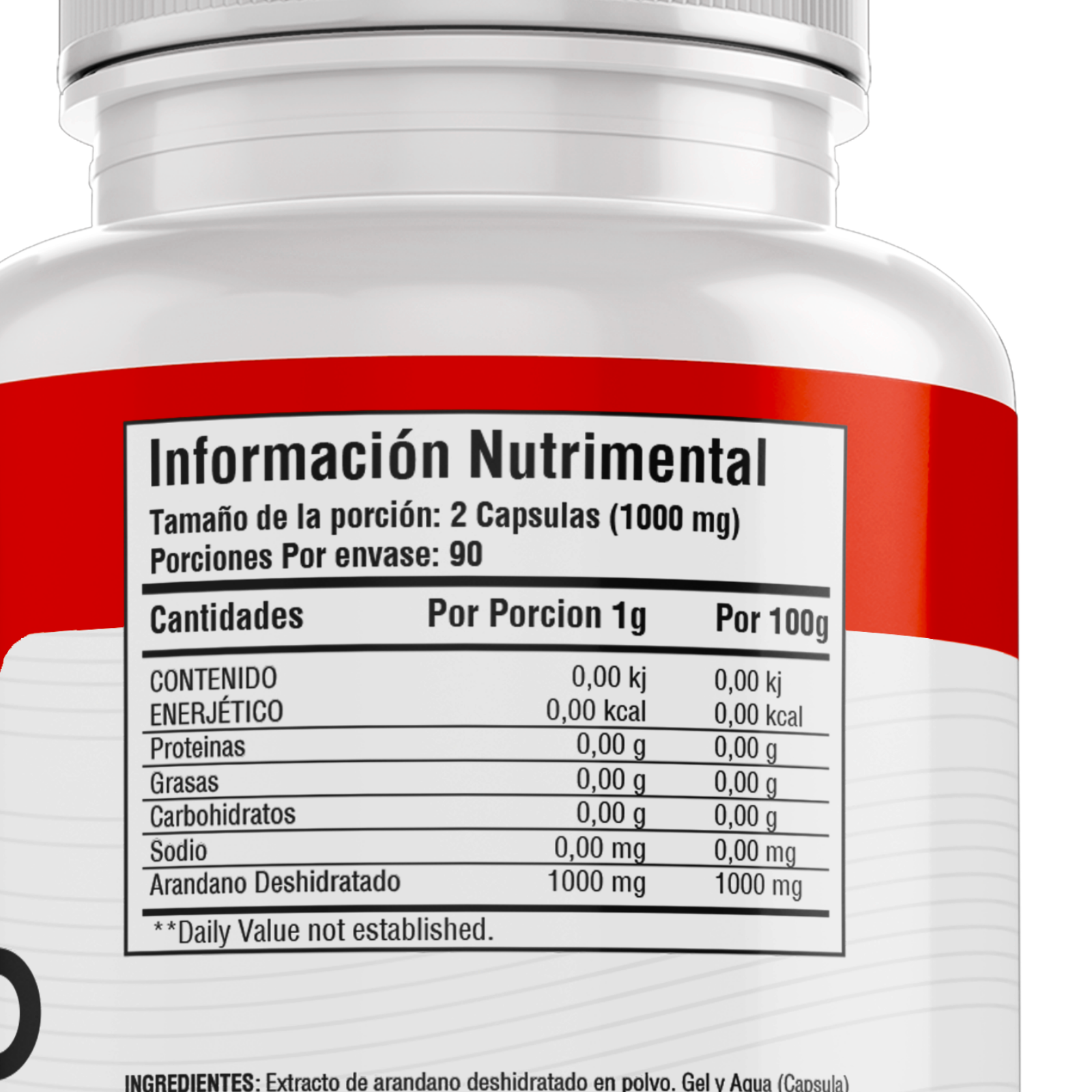 Extracto de Arandano 100% Puro (180 Capsulas 500mg) |ORGANICO | NATURAL | Para 90 Dias | - Organic Cranberry Extract Extract