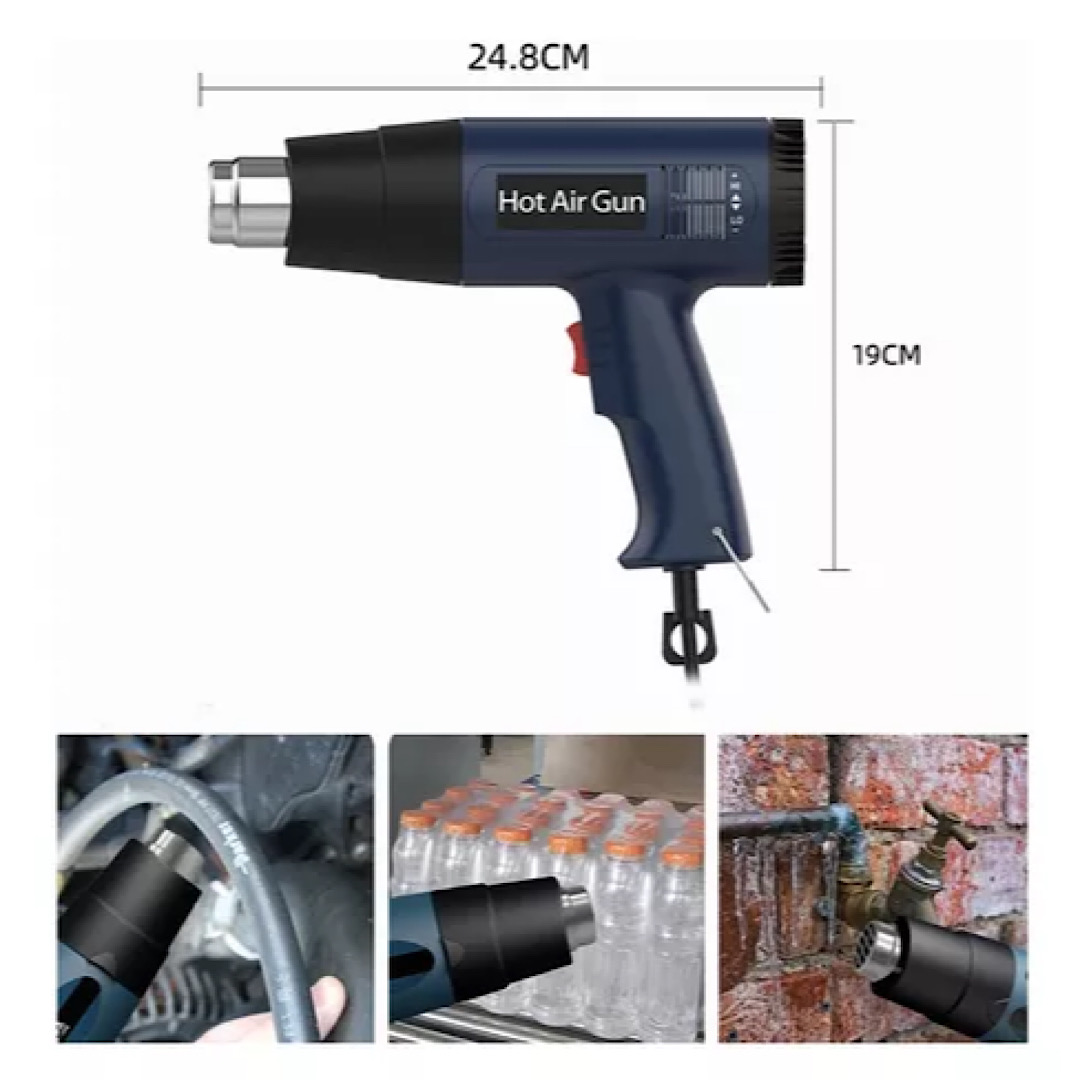Pistola De Aire Caliente Ajustable Con Temperatura Constante