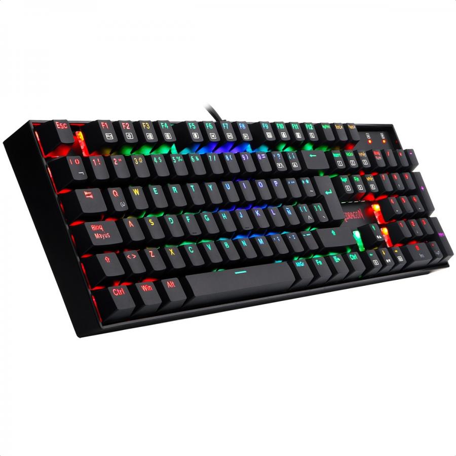 Teclado Redragon Mitra K551RGB-1 Mecanico Switch Blue Gaming Español