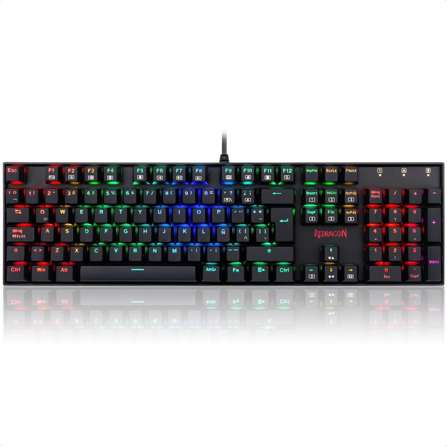 Teclado Redragon Mitra K551RGB-1 Mecanico Switch Blue Gaming Español