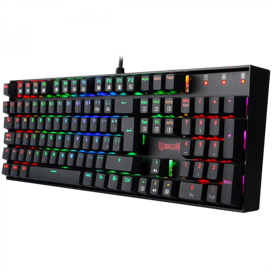 Teclado Redragon Mitra K551RGB-1 Mecanico Switch Blue Gaming Español
