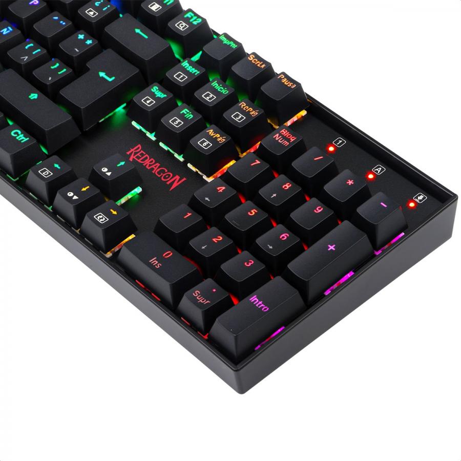 Teclado Redragon Mitra K551RGB-1 Mecanico Switch Blue Gaming Español