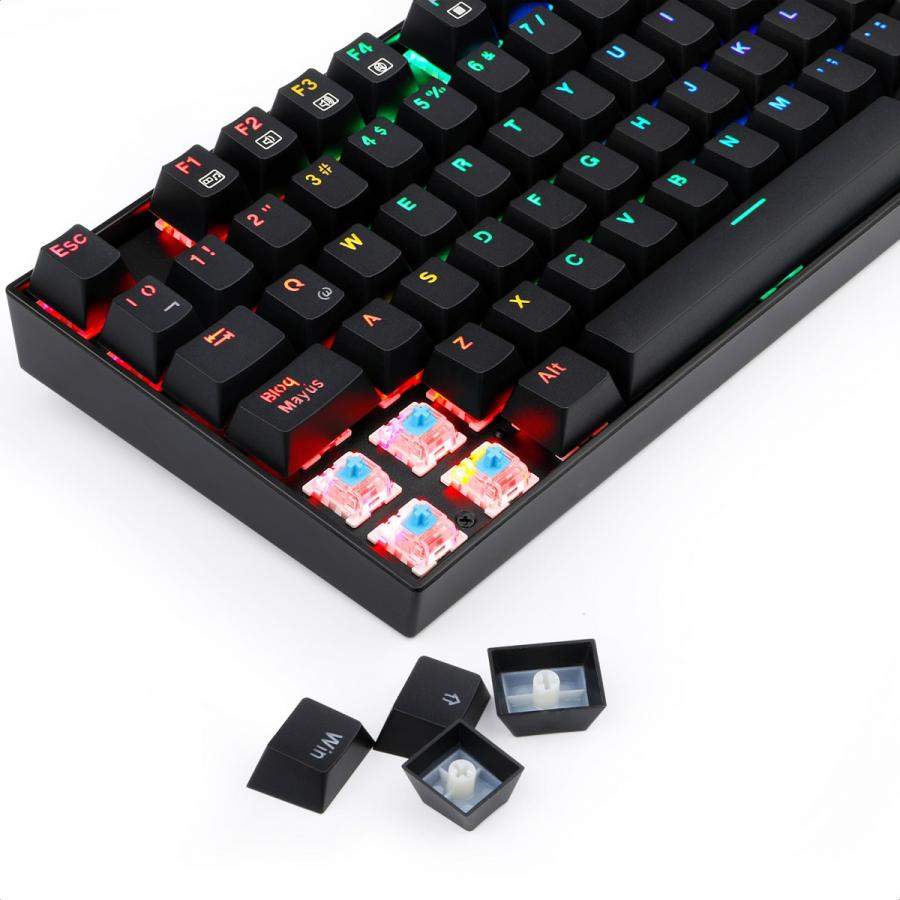 Teclado Redragon Mitra K551RGB-1 Mecanico Switch Blue Gaming Español