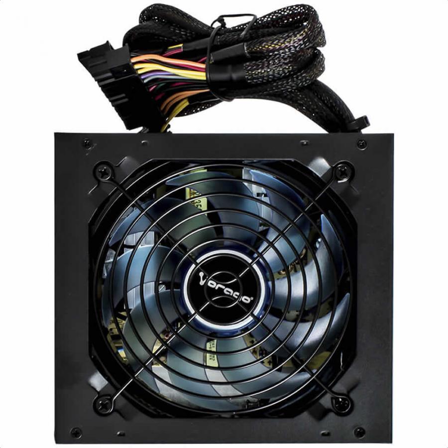 Fuente De Poder Vorago 600W ATX LED Azul PSU-200